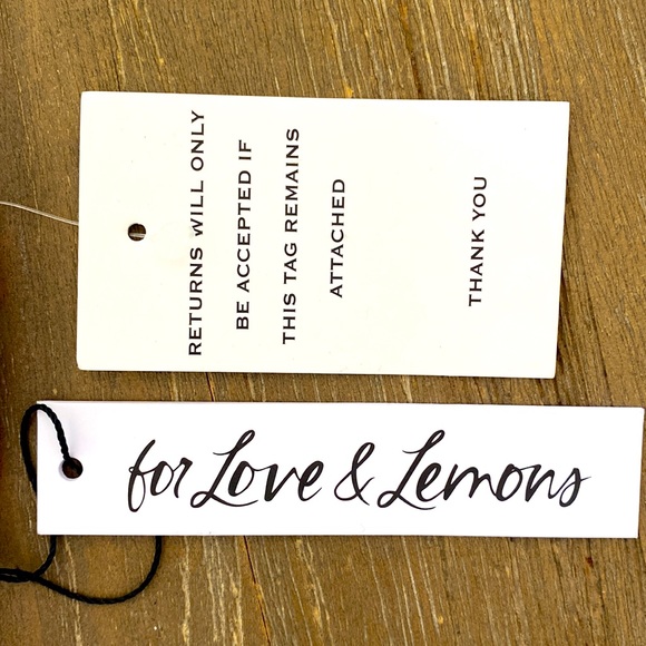 NWT For Love and Lemons Floral Carnation Bikini Swim Bottoms Pink + Green XXS - Picture 6 of 6